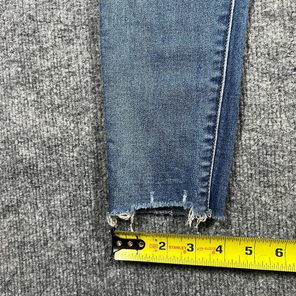 American Eagle Outfitters Super High Rise Jegging Jeans Womens 6 Blue Distressed - Picture 2 of 14